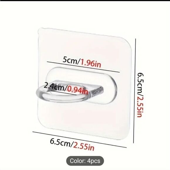 2 piece hooks no holes in walls - Picture 5 of 5